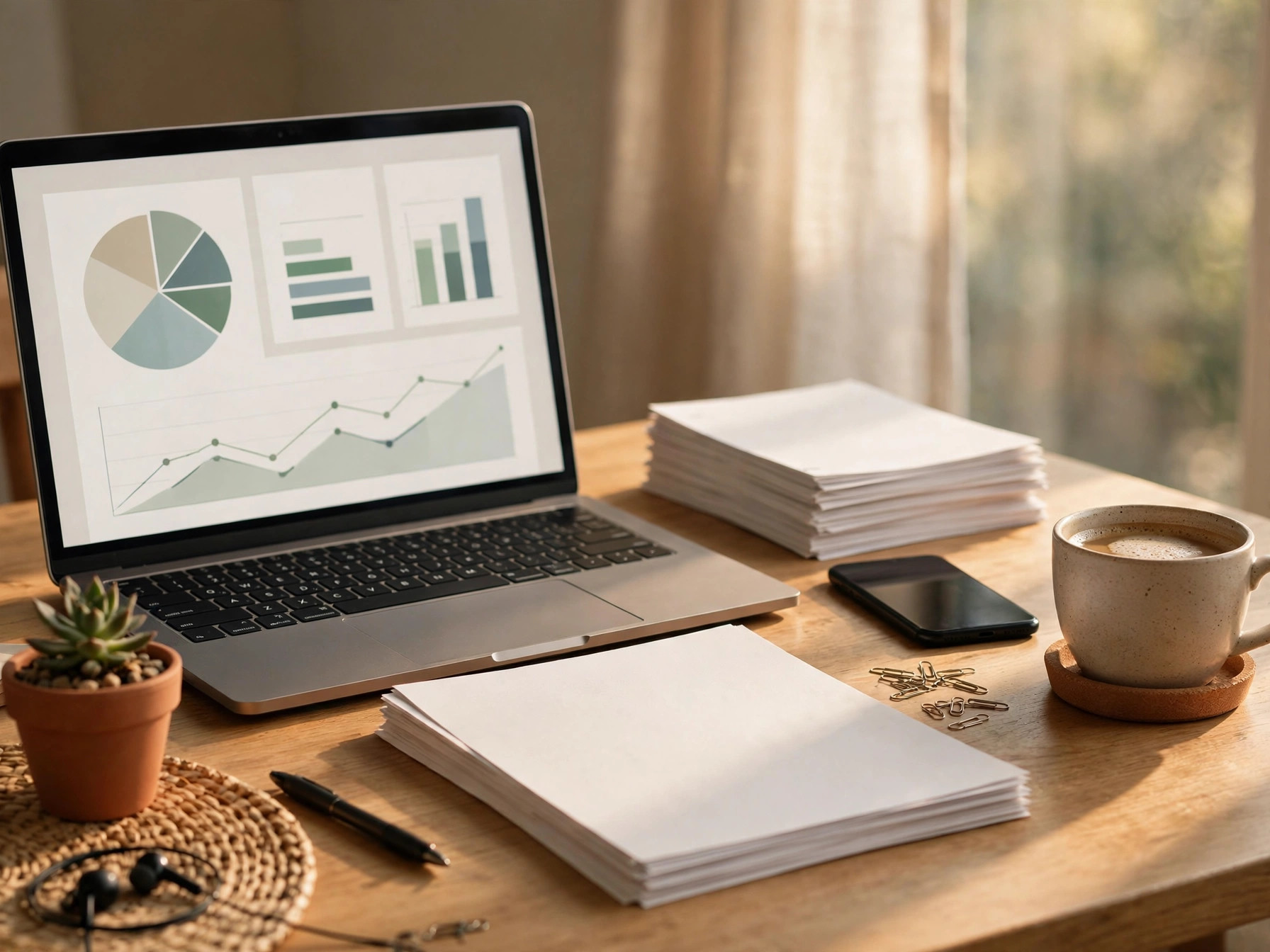A business desk running smoothly — everything working together